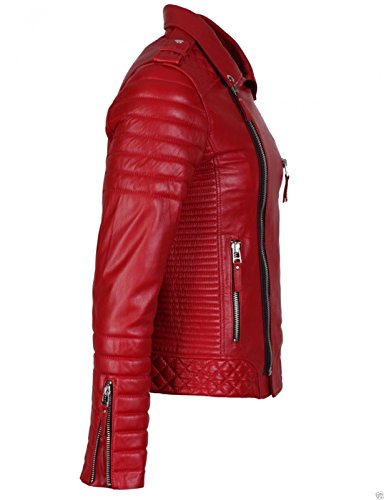Mejores precios y opiniones de Chaqueta roja cuero que Puedes comprar On-line. 39 Imagen adicional