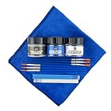 American Touch Up Paint Compatible with Toyota | 040/40 Super White II | Paint (Primer/Basecoat/Clearcoat)