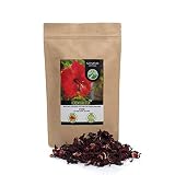 🌺 100% NATURAL Y PURO: Nuestro hibisco, compuesto por las mejores flores de la planta, está libre de aditivos, conservantes o saborizantes, un producto 100% natural.
