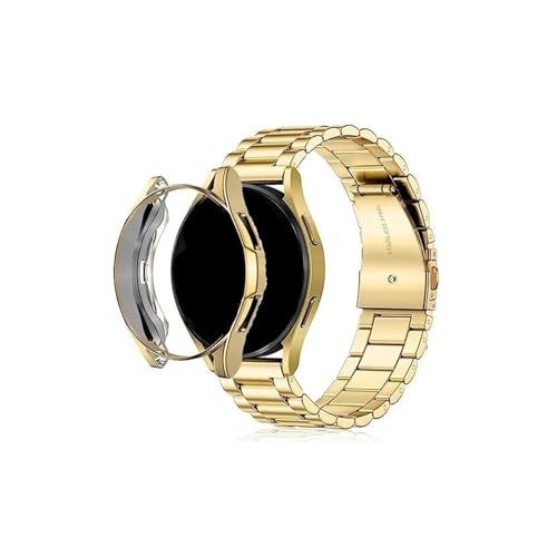 [PLYYQZM] �u���X���b+�ی�P�[�X �B�ɍ��� Sam su ng Galaxy Watch 7/6/5 40mm 44mm�p���^���X�e�����X�X�`�[���X�g���b�v�A�ɍ��� Galaxy Watch 6Classic 43mm 47mm�p�g �ɓK�p(Go