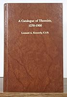 A Catalogue of Thomists, 1270-1900 0268007632 Book Cover