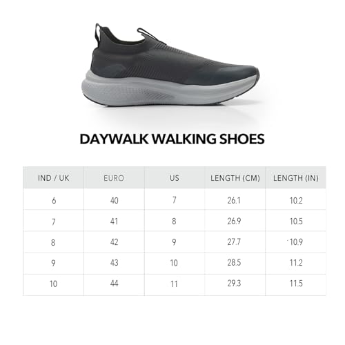 Image of Boldfit Mens Walking Shoes, Breathable Knit Slip-On Casual Shoes with Memory Foam Insole, Thick Eva Outsole & Padded Heel Support, Lightweight, Sock-Like Fit for All-Day Comfort