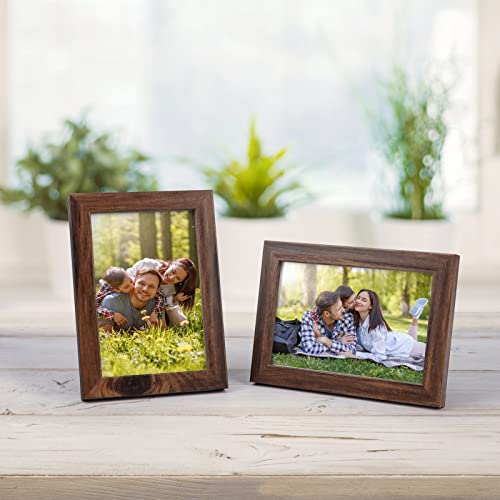 Giftgarden 12 Pack 6x4 Photo Frames, Brown Picture Frames 6x4 for Wall or Tabletop Display, 4x6 - Image 3