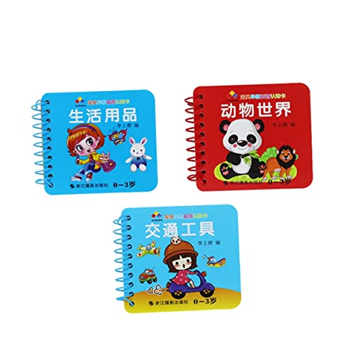 Gadpiparty 3Pcs Livros Para Bebês Livros De Bebê Em Inglês Livros De Aprendizado Para Bebês Livros C