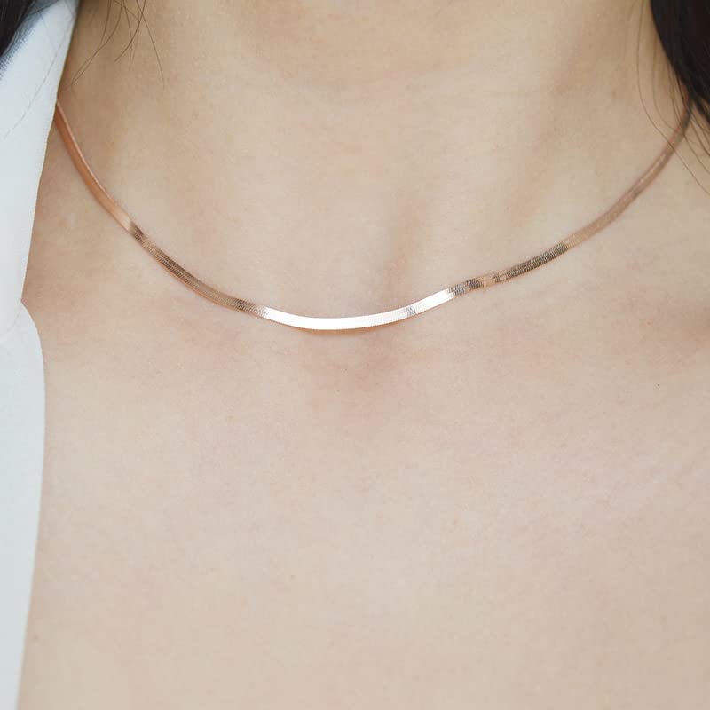 Collier pour femme en argent sterling 925 chaîne de clavicule cadeau anniversaire