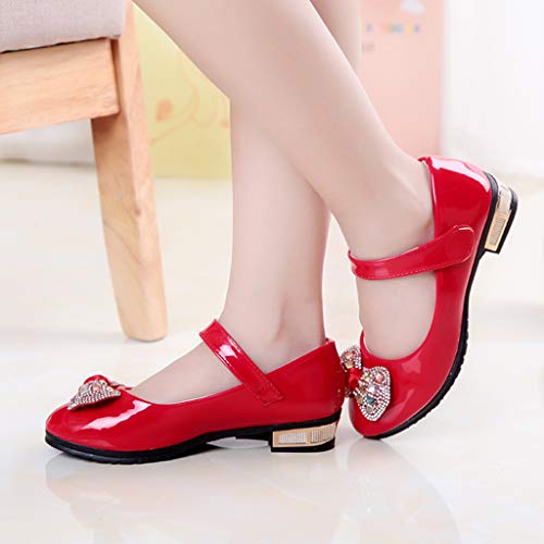 Girls Dress Shoes Mary Jane Shoes for Girls Low Heel Dress Shoes Party Wedding Flat for Little/Big Kids2