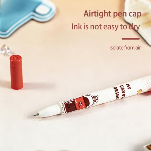 Set de 4 bolígrafos spinner con tinta negra gel miniatura 6