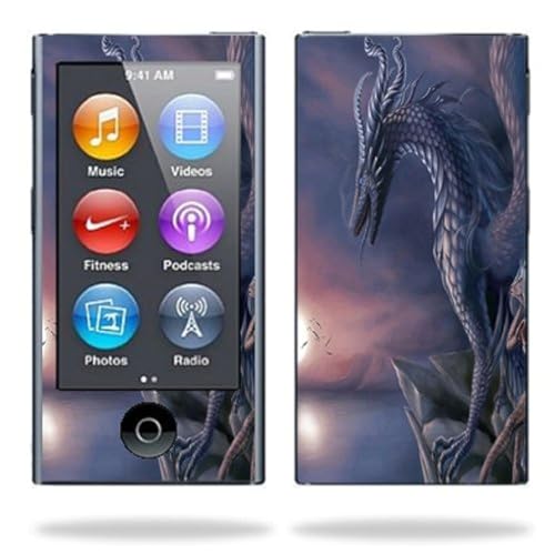 MIGHTY SKINS - MightySkins Skin Compatible with Apple iPod Nano 7G (7th Generation) MP3 Player wrap Sticker Skins Dragon Fantasy