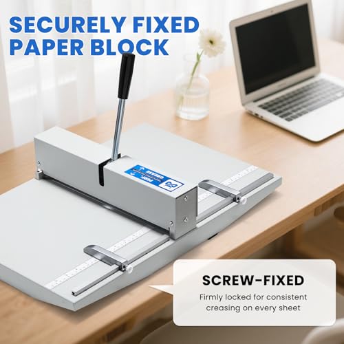 Machine manuelle 2 en 1 pour froisseur 450g et perforation précise de documents
