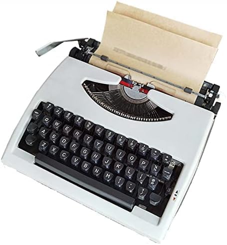 Vintage Portable Manual Typewriter with Carry Case - Retro Mechanical Writing Machine for Clear Handwriting, Letters & Creative Writing Includes
