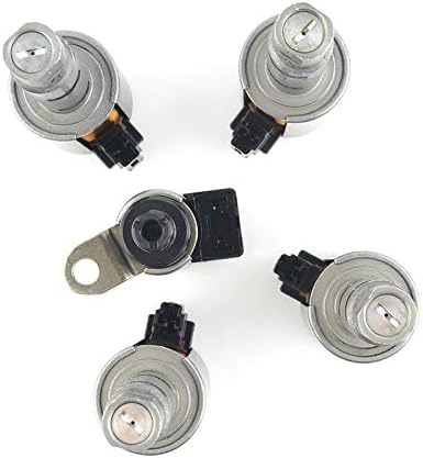 Transmission Solenoid Kit 5Pcs/Set CTV Transmission Valve Solenoids Replacement Fit for Sentra 2015-2012 JF015E