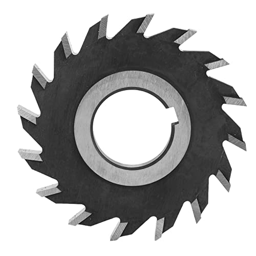 Image of Fafeicy Disc Milling Cutter 80mm /3.1in, 16 Teeth, High Speed Steel Gear Milling Cutter, Disc Milling Cutter Blade for Milling Machine, Fine Punching, Milling Cutter