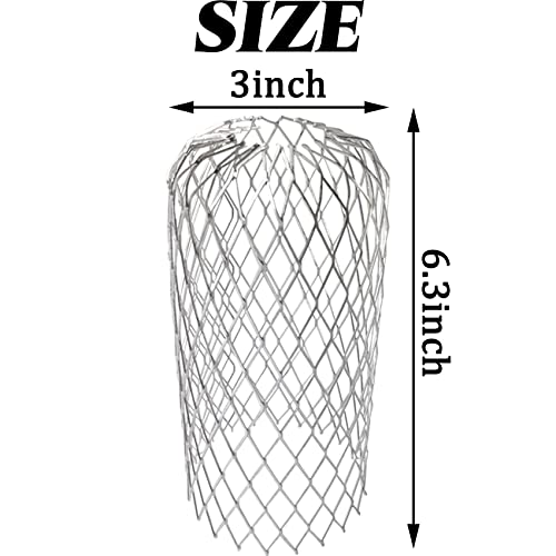 Nsbell 6Pcs Gutter Guard Strainer Aluminum Downspout Mesh Filter Preventing Blockage Leaves Debris From Clogging Pipes(3 Inch) (6) #TOP1