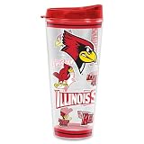 Rico Industries NCAA Illinois State Redbirds Double Wall 16oz Tritan Tumbler