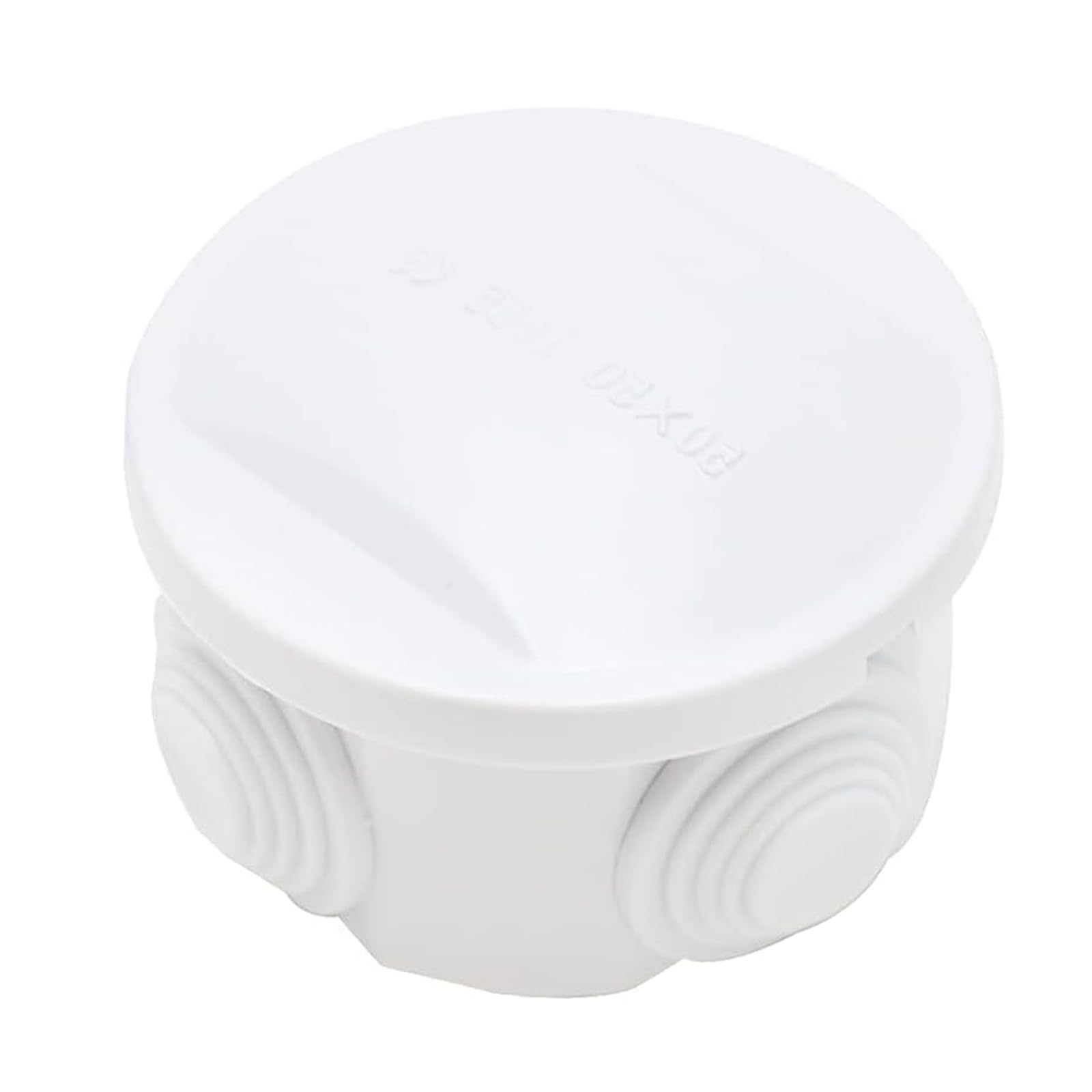 Unifizz IP65 Junction Box 50x50mm ABS Waterproof Junction Box Dustproof Indoor Outdoor Box Cable Connection Protective Enclosure Open Hole with Rubber Plug