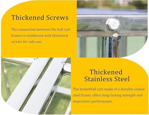 Lockable Rolling Sports Ball Storage Cart with Cover & Handle – Ideal Basketball Equipment Organizer, Portable Locker for Gym, Garage, Outdoor & Sports Events