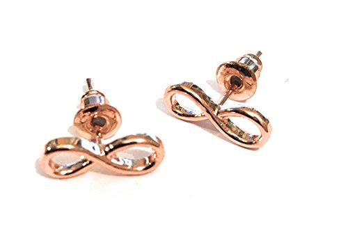 Preisvergleich Produktbild FizzyButton Geschenke Rose vergoldet Infinity Ohrstecker in Geschenkbox