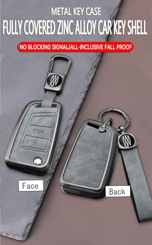 Funda para llave de coche VW Passat 2017 2018 protectora de 3 botones gris 7