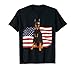 Doberman Dad & Mom Bandera Americana 4 de julio USA Funny Dog Camiseta
