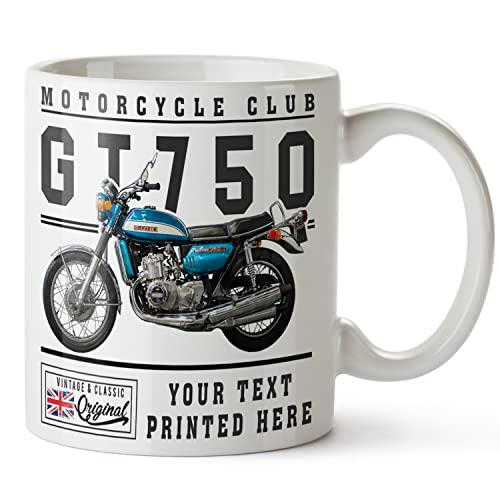 KRAFTYGIFTS Personalised Motorbike Mug Suzuki GT750 Cup Tea Coffee Dads Birthday Gift VBM45