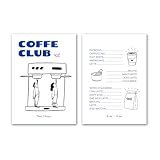 SALVADERO Posters décoratifs Coffee Club – Lot de 2 affiches café – Idéal déco cuisine, bureau ou coffee shop – (Marzocco Coffe Club, 42L x 30l cm)