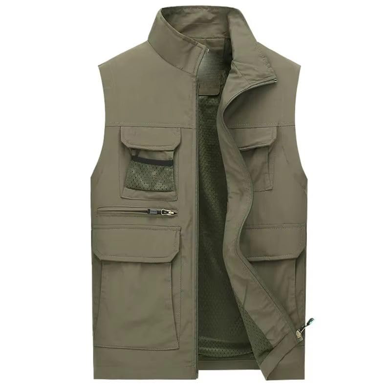 Chaleco casual multibolsillos de hombre para actividades al aire libre 2
