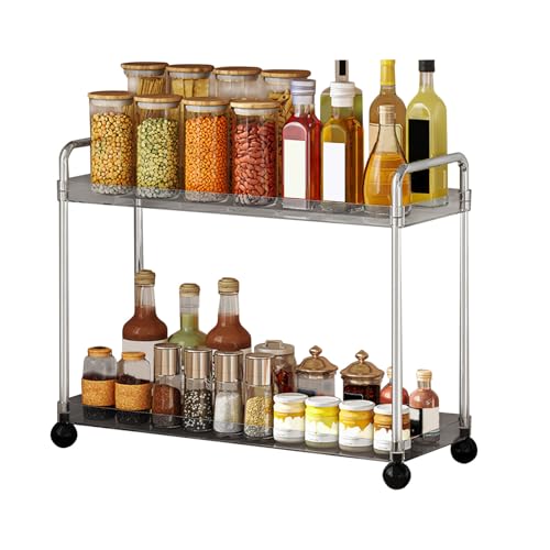 Organisateur de comptoir de salle de bain étagère à 2 étages premium - 2