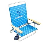 Asiento de alta calidad: los reposabrazos de madera dura proporcionan apoyo a tus antebrazos y codos y están protegidos con un acabado marino para resistir la decoloración y el agrietamiento