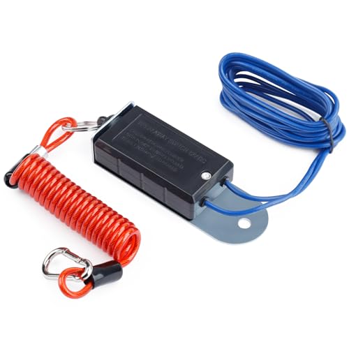 Risornda Trailer Breakaway Switch, 4FT Trailer Breakaway Coiled Cable with Electric Brake, Brake...