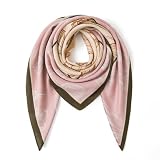 tagotry Wool Feel Square Scarf Wrap - Featherlight & Wrinkle-Free, 35"x35" Shawl for Travel & Office. Ready-to-Gift.