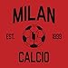 UGP Campus Apparel Milan Italy Home Kit World Classic Soccer Football Arch Cup T Shirt - Large - Red