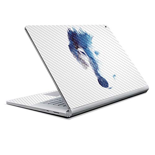 Image of MightySkins Carbon Fiber Skin for Microsoft Surface Book 2 13 inch (2017) - Through Many Storms,Protective, Durable Textured Carbon Fiber Finish,Easy to Apply, Remove,