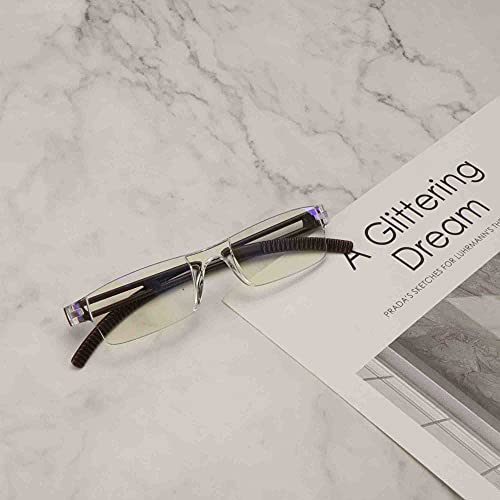 Image of VisionGlobal 8 Pairs Reading Glasses, Blue Light Blocking Glasses, Computer Reading Glasses for Women and Men, Fashion Square Eyewear Frame (4brown+4tortoise,+1.00 Magnification)