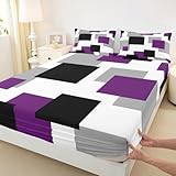 Design chic et poche profonde : ensemble de draps de lit de style vif et joli, parfaitement assorti à votre housse de couette. Poches profondes de 30,5 cm, s'adapte presque à n'importe quel matelas. Drap-housse élastique sur mesure avec un élastique durable, garantit qu'il ne remonte pas et ne bouge pas au milieu de la nuit. Idéal pour la décoration de la chambre.
