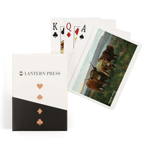 Baraja Póker Vista Ganado Highland Escocia 52 Cartas