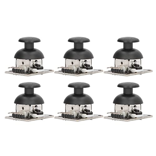 6 Sätze Joystick-Sensor-Spiel, Game-Controller-Modul Joystick-Sensor-Controller-Modul X Y Doppelachsen-Ersatzsatz-Kit KY‑023 Cover