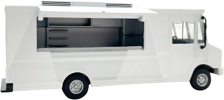 American Diorama AD-70200MJ 1/64 Food Truck, Plain White, Assembled