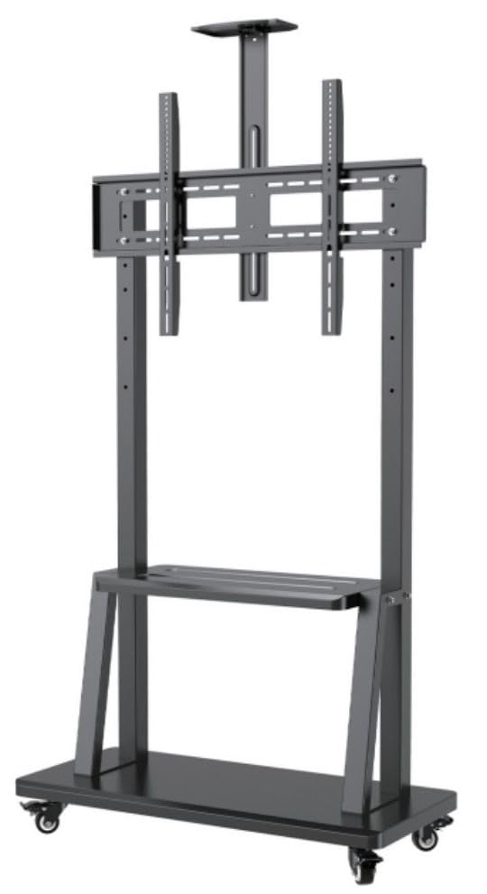 Image of AUDIOVAN Premium Interactive Panel Display Stand Heavy Duty Heights Adjustment Floor TV Trolley with Brackets for 32IN|42IN|50IN|55IN|65IN|75IN|85IN|86IN Model : 125PR
