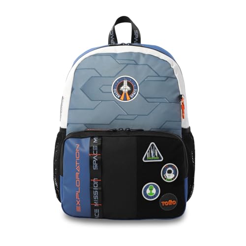 Mochila Escolar TOTTO Stardust M de 18L con organizador interno y correas acolchadas