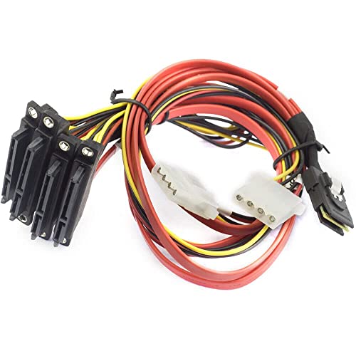 Câble Mini SAS SFF-8087 répartiteur 4 ports SATA 22P femelle stable