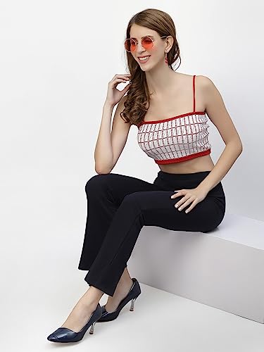 Image of POPWINGS Casual Solid Regular Fit Solid Trouser for Women || Pull On Trouser for Women || Semi-Formal Work Women Trouser for Summer || Stylish Western Trouser
