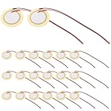 HAMPPLIES 35 Stück Teiliges Kupfer-schallgeber mit Draht Piezoelektrischer Sensor für Gitarren Trommeltrigger Hoher Empfindlichkeit Langlebig und Temperaturbeständig