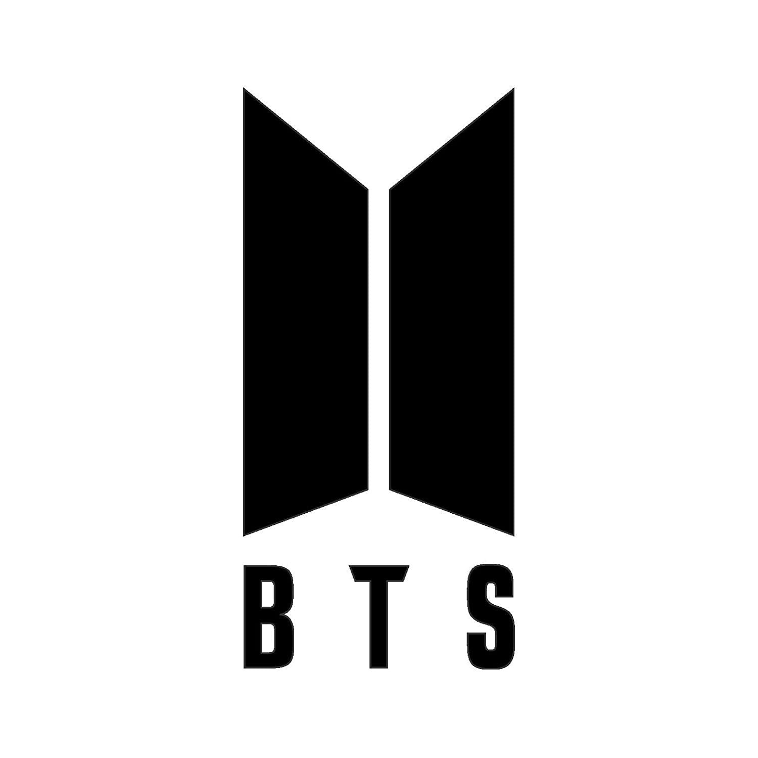 Spoil Your Wall BTS Logo Car Sticker, Waterproof Vinyl Car Decals, 7x14 cm