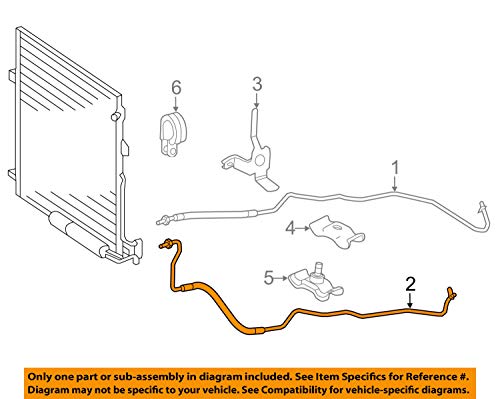 Mercedes OEM GLK350 3.5L-V6 Transmission Oil-Cooler line Left 2042701527