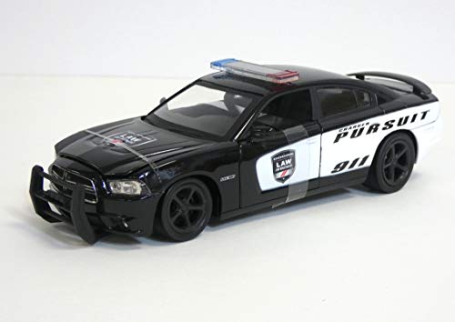 New Ray Dodge Charger Pursuit Diecast Police Car 1/24 miniatura 5