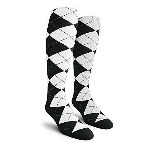 Colorful Knee High Argyle Cotton Socks For Men Women and Youth (A-Z)