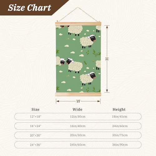Impression sur toile mouton pour décorer une chambre d'enfant douce - 3