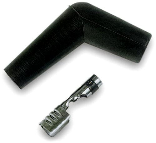 Moroso 72075 Spark Plug Boot and Terminal Kit, 135 Degree in Black