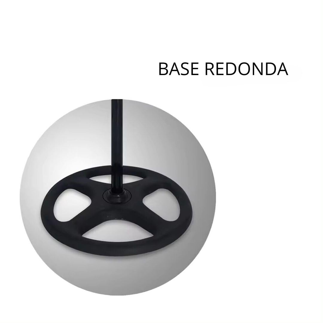 Max Star Ventilador de Pie 18" Potente 70 W Oscilante 3 Velocidades Altura Ajustable 110-130 cm Alta Velocidad Rejilla de Metal Motor Silencio Facil Limpieza