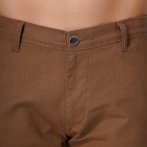 Image of Men's Regular Fit Linen Trousers | Slim Fit Lightweight Casual Pants | Stylish Dress Pants for Office or Travel | Premium Luxury Linen Trouser Pant with Breathable Comfort